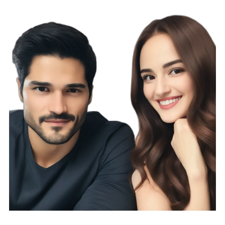 Burak Ozcivit and Fahriye Evcen sticker