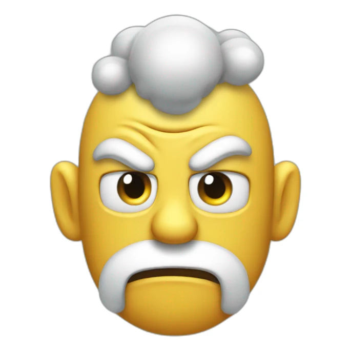 Steam coming out of ears, angry  sticker