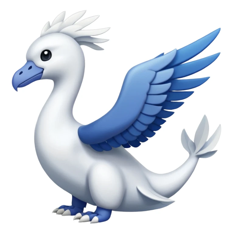 Pokemon red and green legendary Lugia sticker