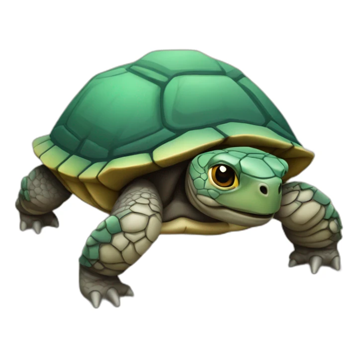 Tortue sur montagne sticker