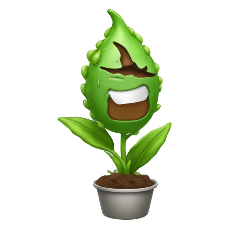 A crying laughing poop womiting and rating an egplant  sticker