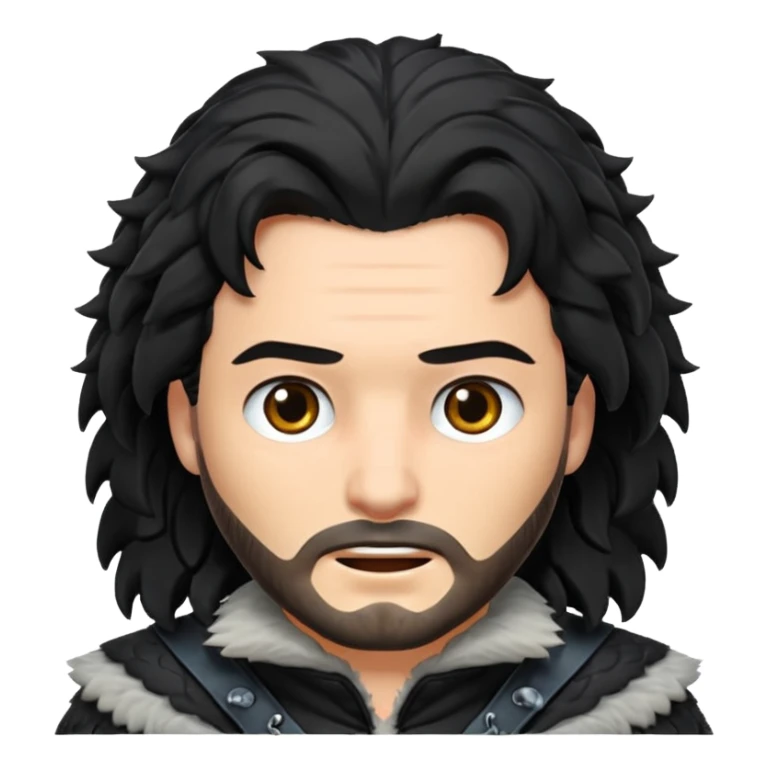 Tu peux créer un emojis Jon snow sticker