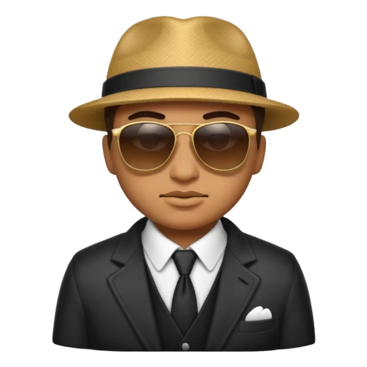 Gangster classic emoji ,simular to 😎 sticker