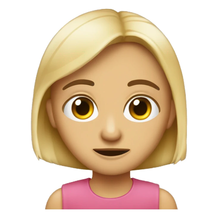 cara con un ojo grande y el otro chiquito sticker