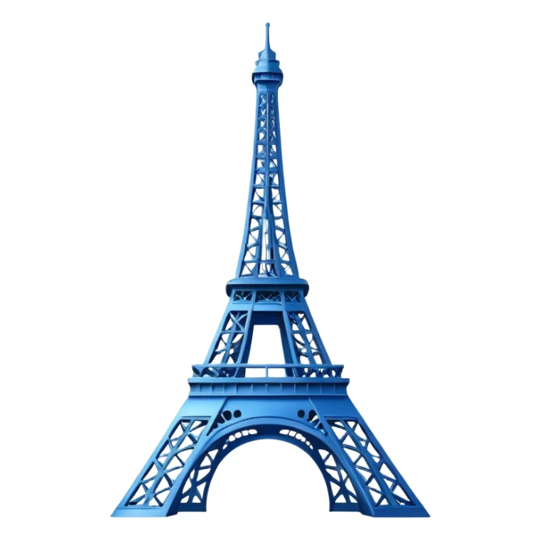create a blue emoji of tour eiffel sticker