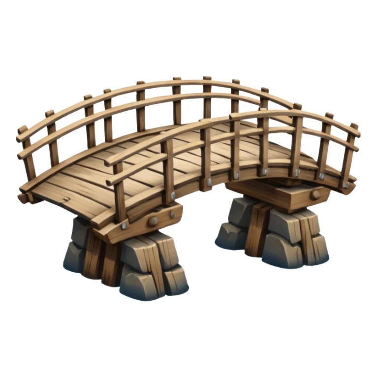 Japanese wooden bridge sticker