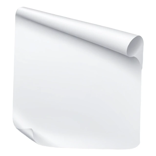 sheet of white paper sticker