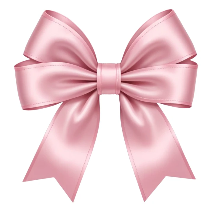 Light pink bow sticker