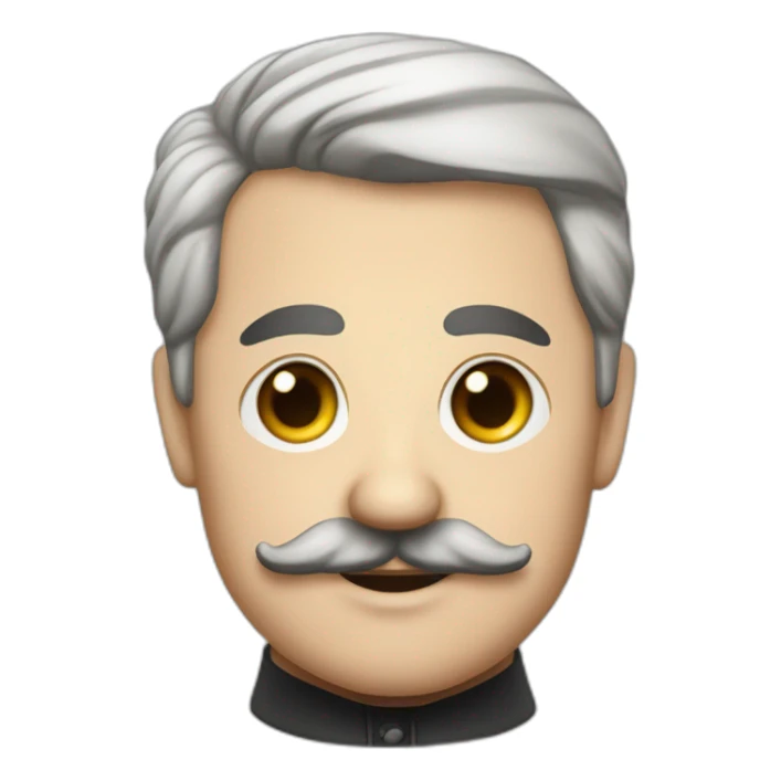 Adolf Schicklgruber with black little mustache sticker