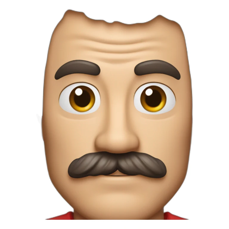 smailing tom selleck with a red bandana sticker