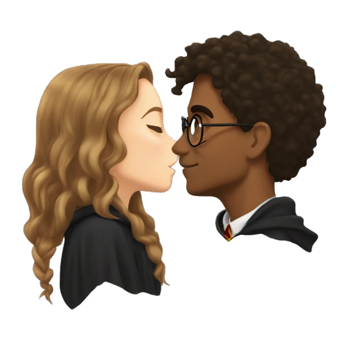 harry potter kissing hermione sticker