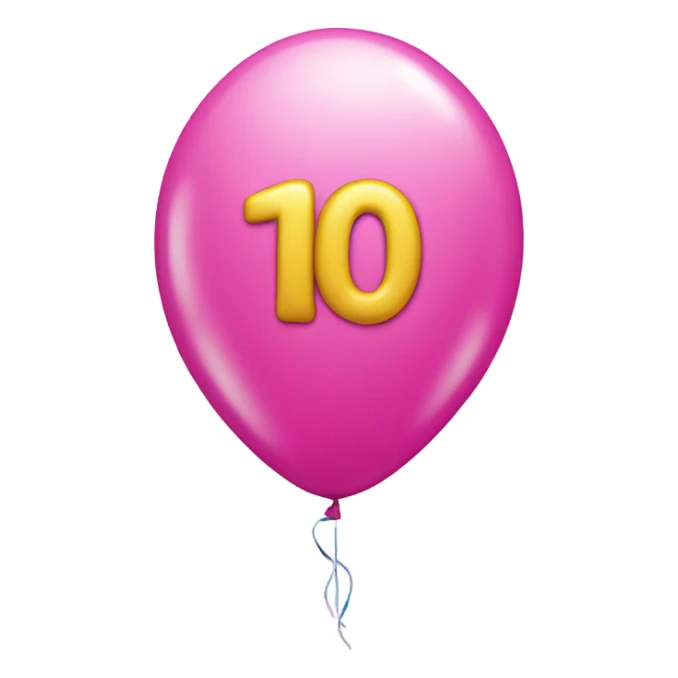 pink birthday number 100 balloon sticker