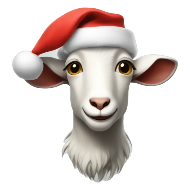 goat god in santa hat sticker