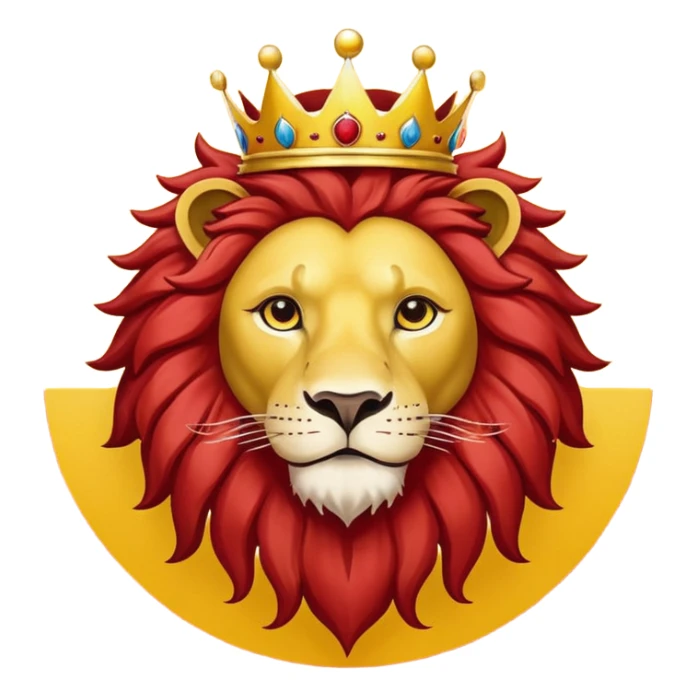 Please make me the lion and sun crowned flag. sticker