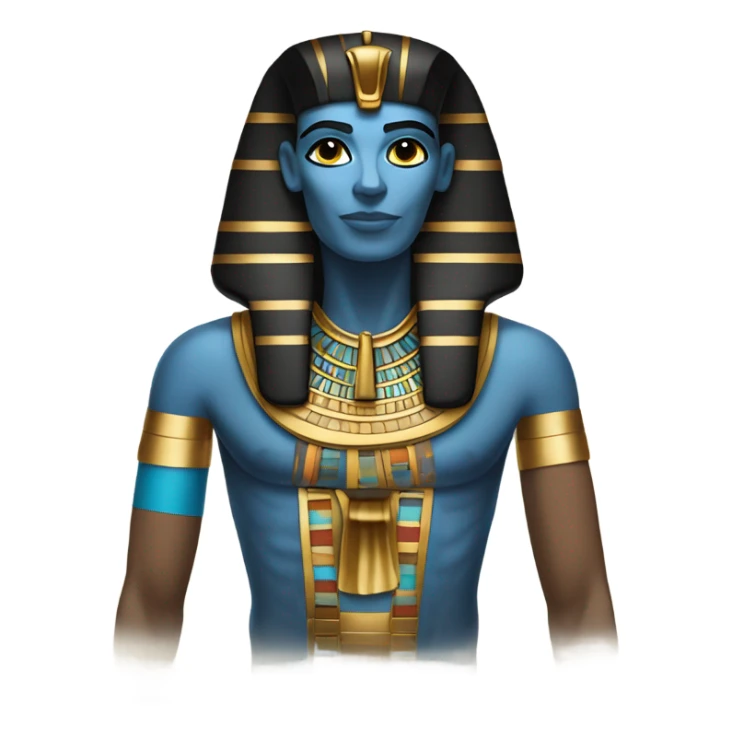 egypt sarcophagus coffie gold blue white black full body  sticker