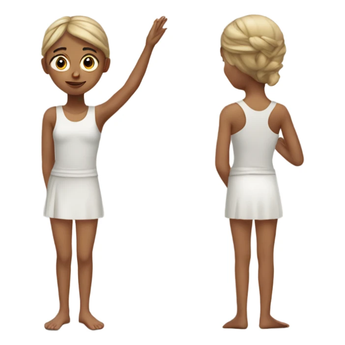 Girl doing pilate sticker