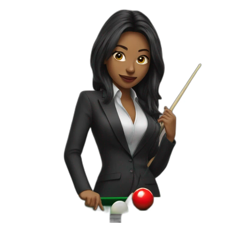 Hot women on snooker table sticker