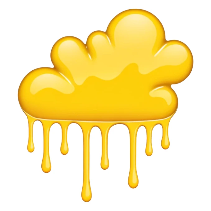 paint splatter, spilled paint, yellow color. sticker