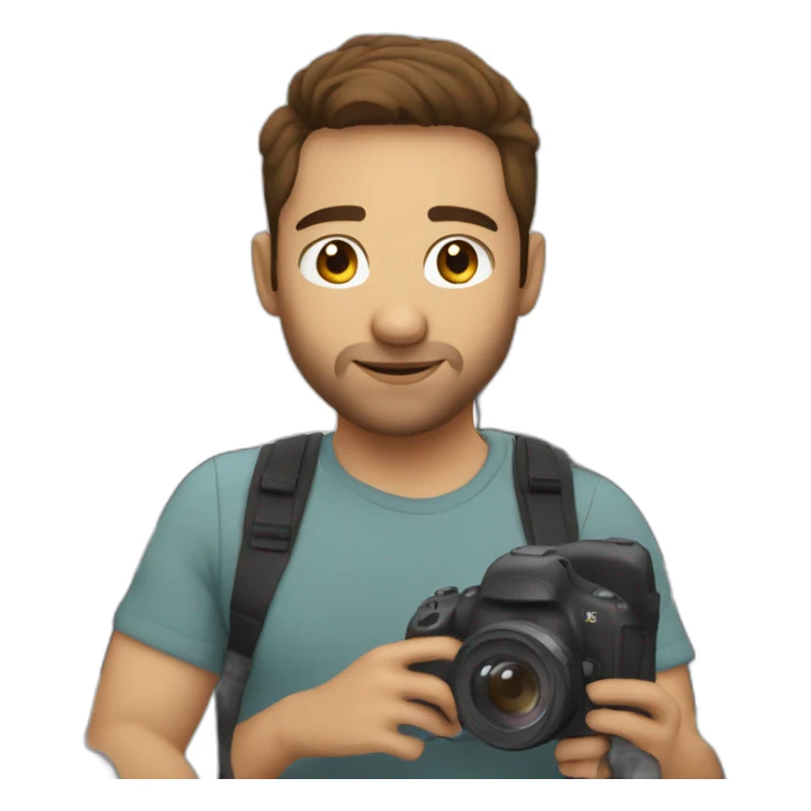 Videographer brown hair no glasses about 35 years old sticker