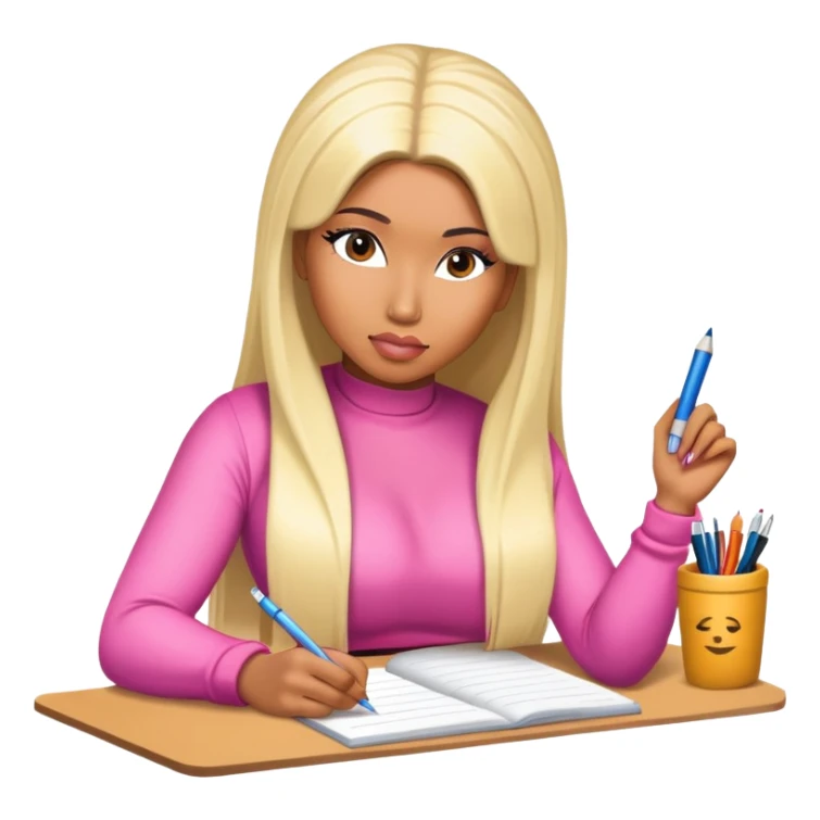 Nicki minaj writing sticker