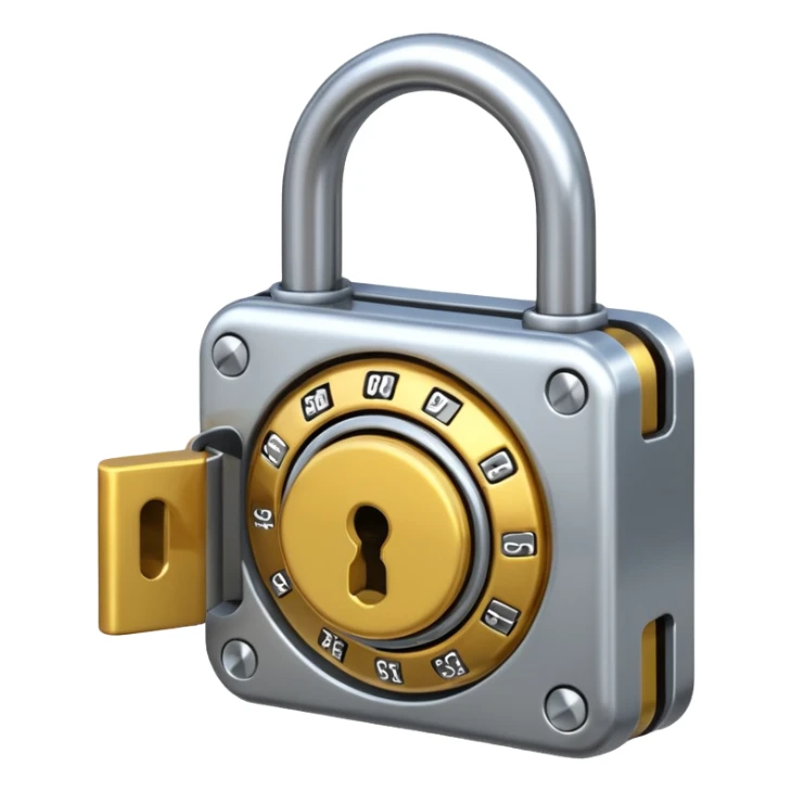 Generate a lock that opens and closes sticker
