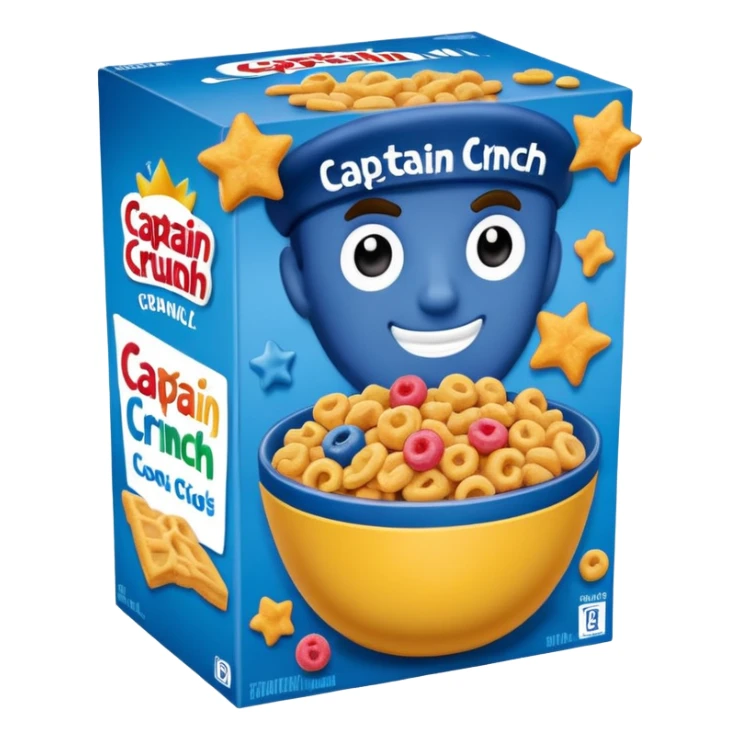 Box of captain crunch cereal  sticker