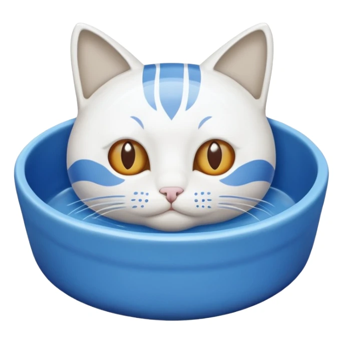 A water bowl for cats sticker