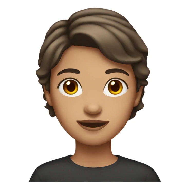 Girl Brunette with short hair sticker