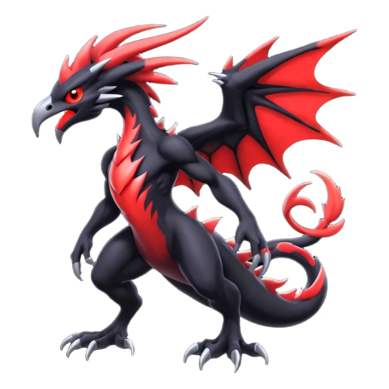 DarkraiYveltal-Fakémon-hybrid-creature (full body)  sticker