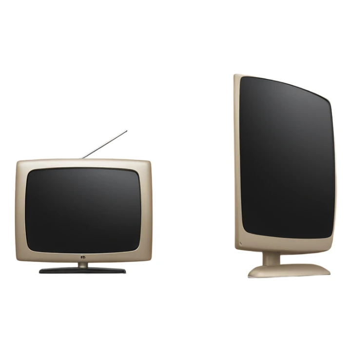 Lg tv with black screen on a beige tv stand sticker