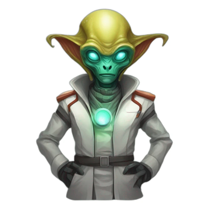 alien doctor scifi roguelike rpg style inspired by slay thee spire sticker