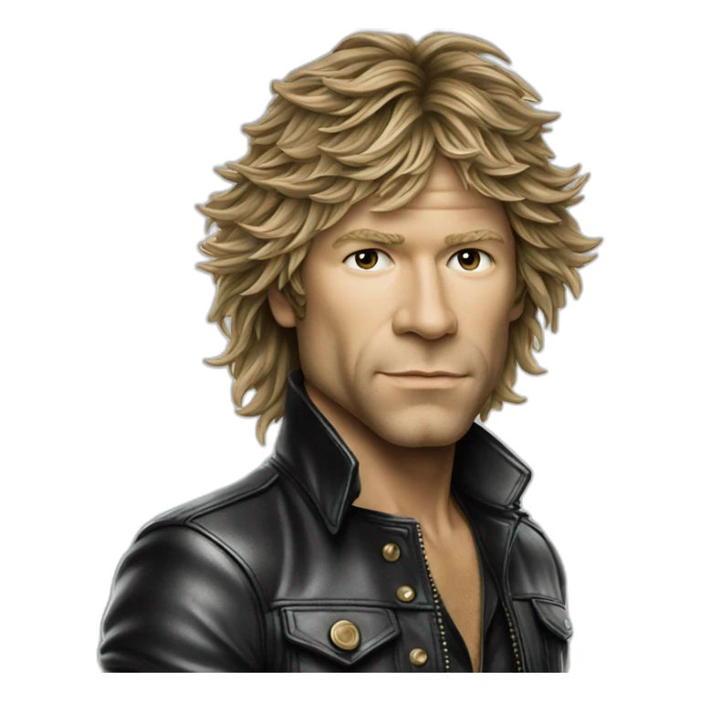 Bon Jovi Slippery when wet album cover sticker