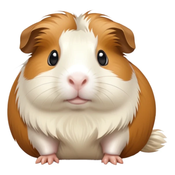 toffee and white colored guinea pig, make the toffee color lighter sticker