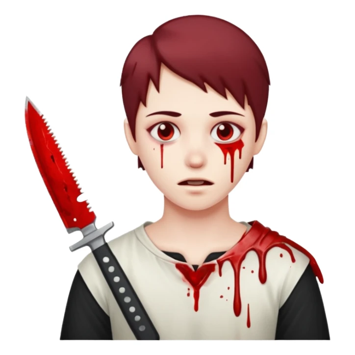 Tu sens sur sang un couteau sticker