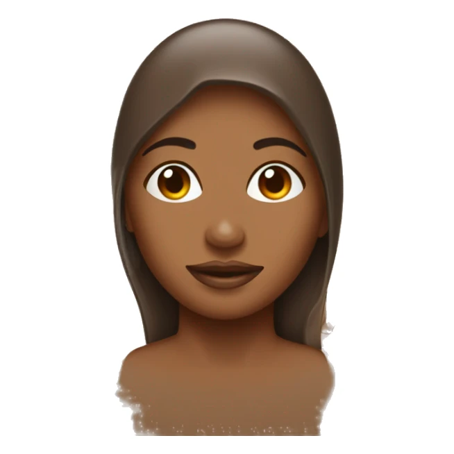 Water droplets on brown woman  sticker