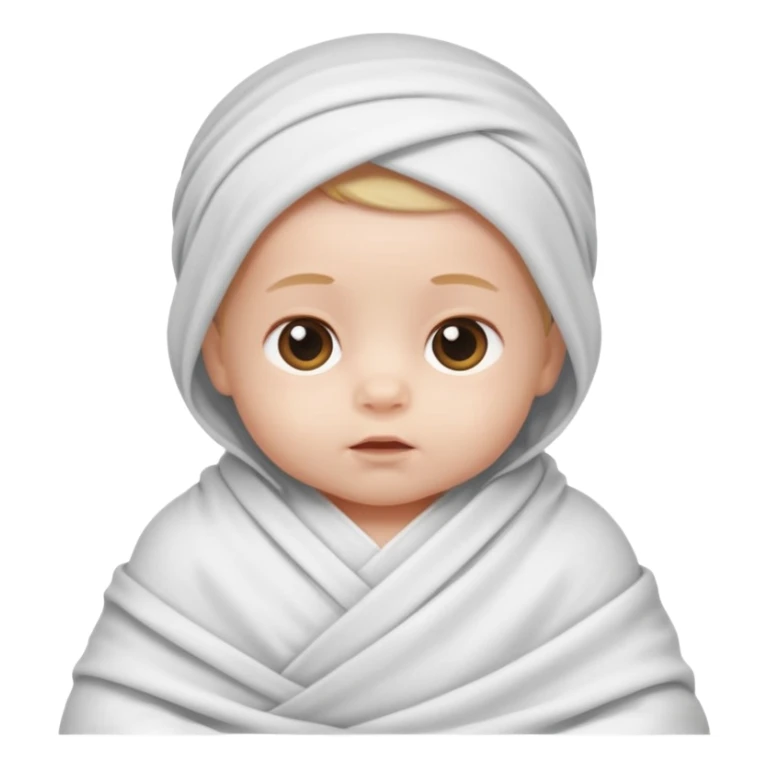 baby im Tuch eingewickelt. neugeborenes. sticker