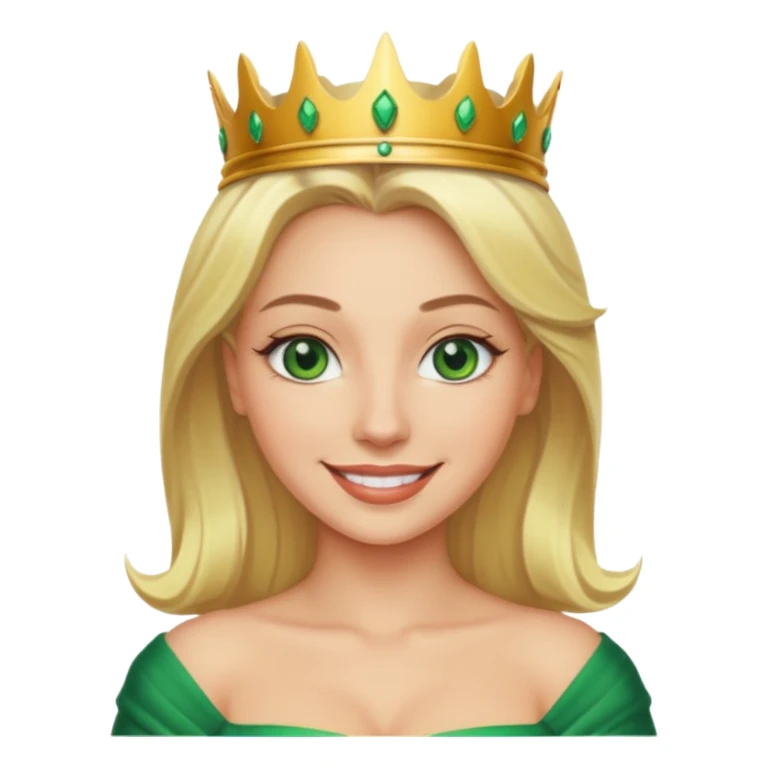Sexy Queen Green eyes blonde Hair sticker