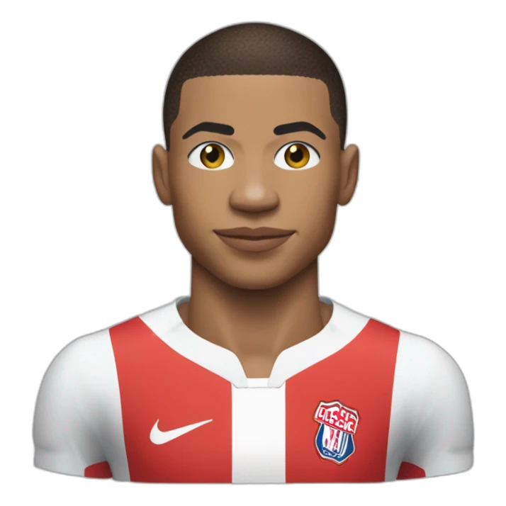 kylian mbappe avec un maillot écrit "Guillevic" sticker