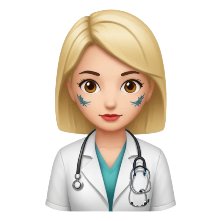 tattooed doctor girl sticker