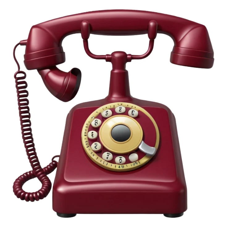 A maroon calling sticker