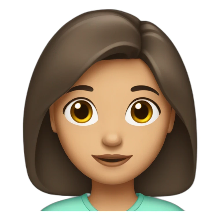 Fille-brune-amoureuse sticker