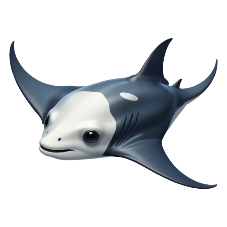 Manta ray sticker