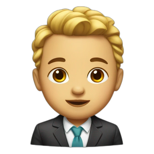 baby boss character sticker