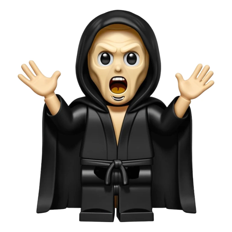 Lego minifig of the scream sticker