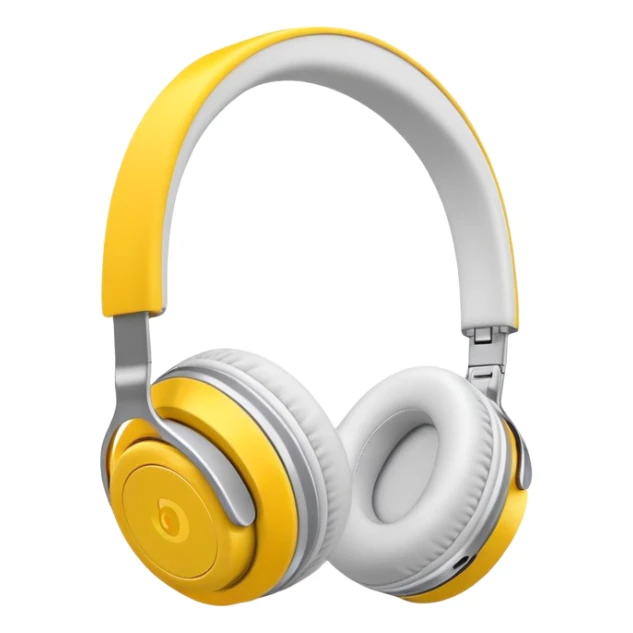 Modern wireless over-ear headphones with vibrant colors sticker