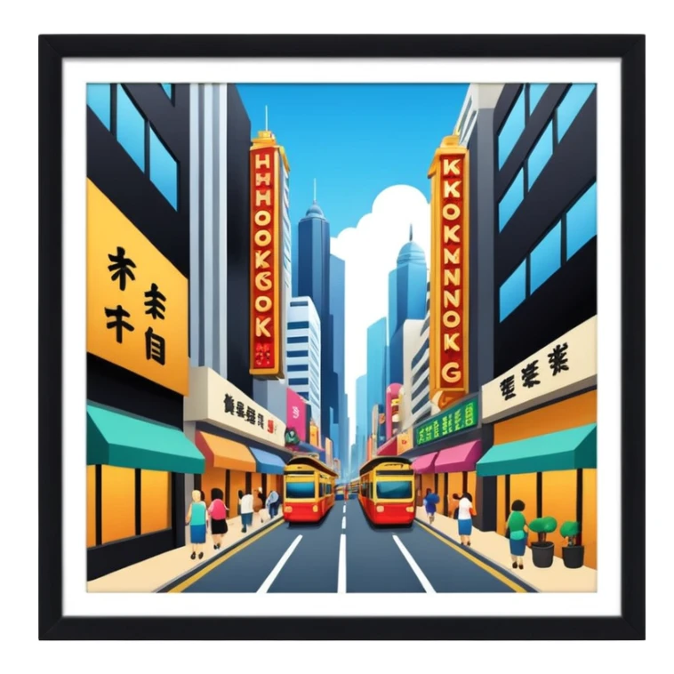 Hongkong Hollywood Street sticker