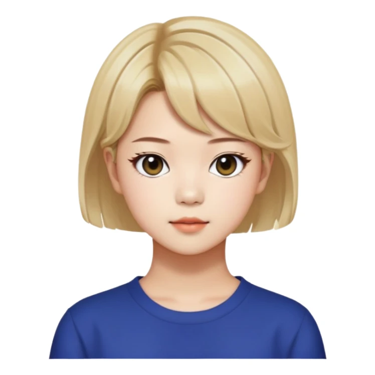 Jeongyeon from K-pop group Twice with short hair sticker