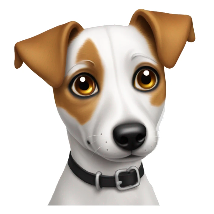 Jack Russell dog with pleading eyes sticker