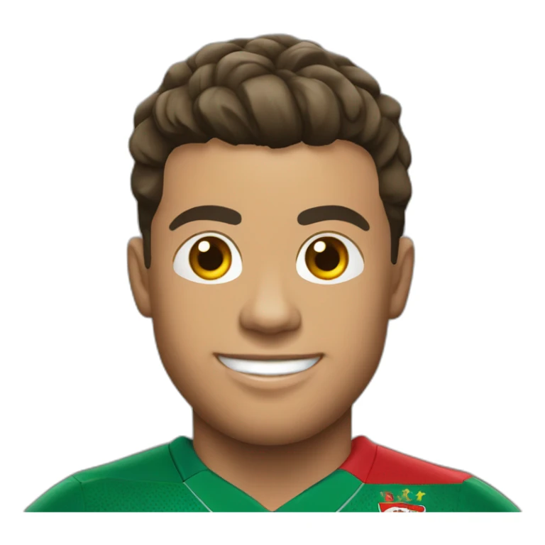 Ronaldo in Portugal jersey sticker