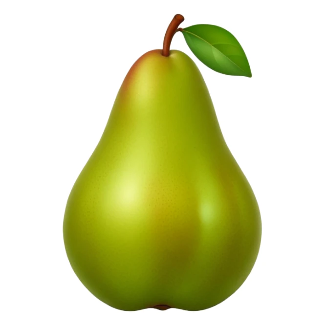 pear in a sports car sticker